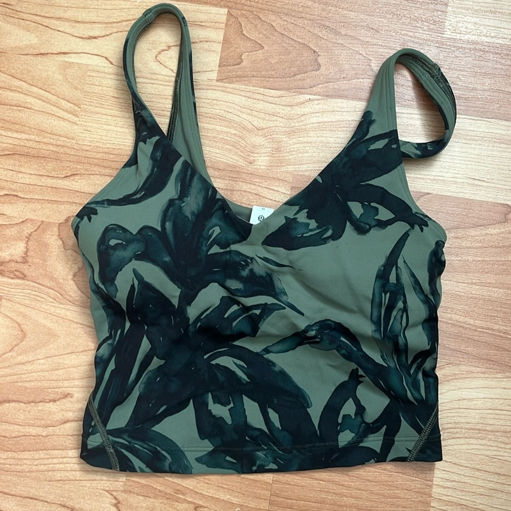 Lululemon Align Tank Botanical Bloom Green Size 0